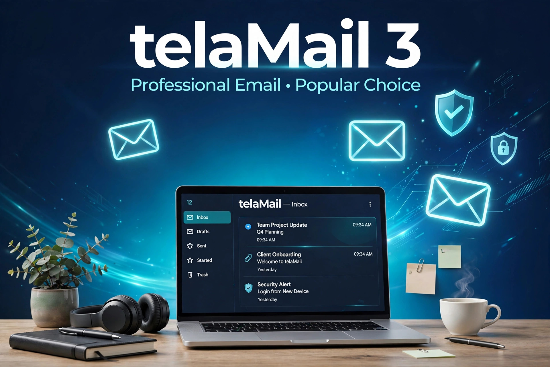telaMail 3 — Professional Business Email (Monthly)