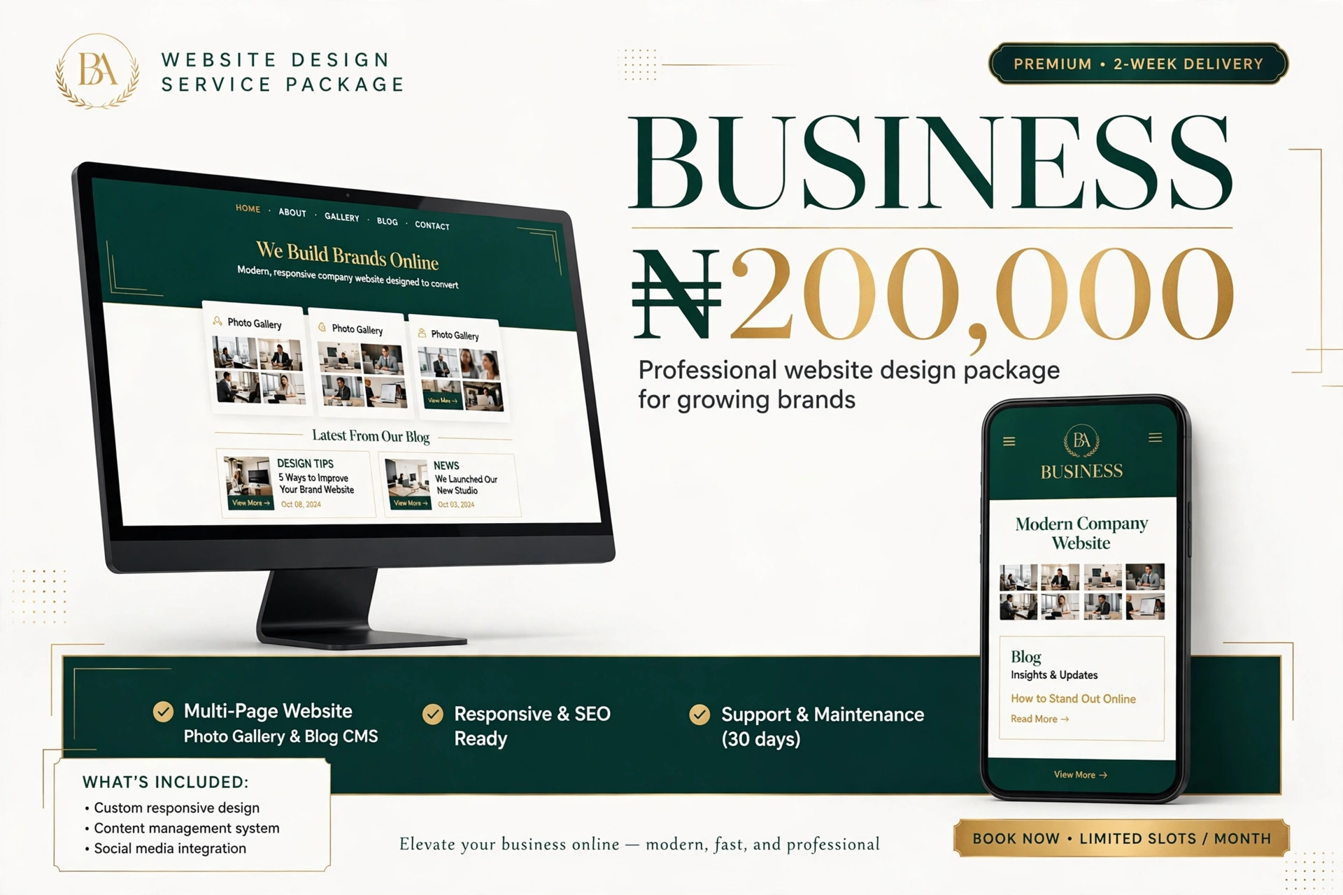 Business Website Package — Custom Your Website With Us